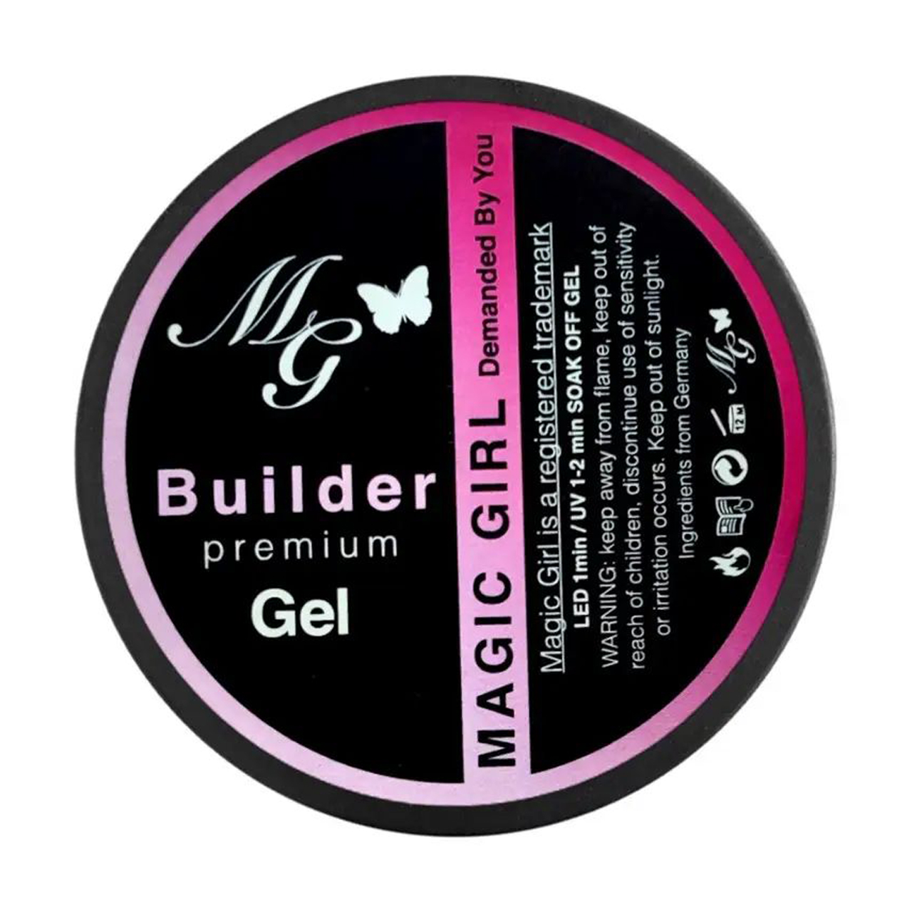 Гель для нарощування нігтів Magic Girl Builder Premium Gel, No.S3 Пудровий, 30 мл